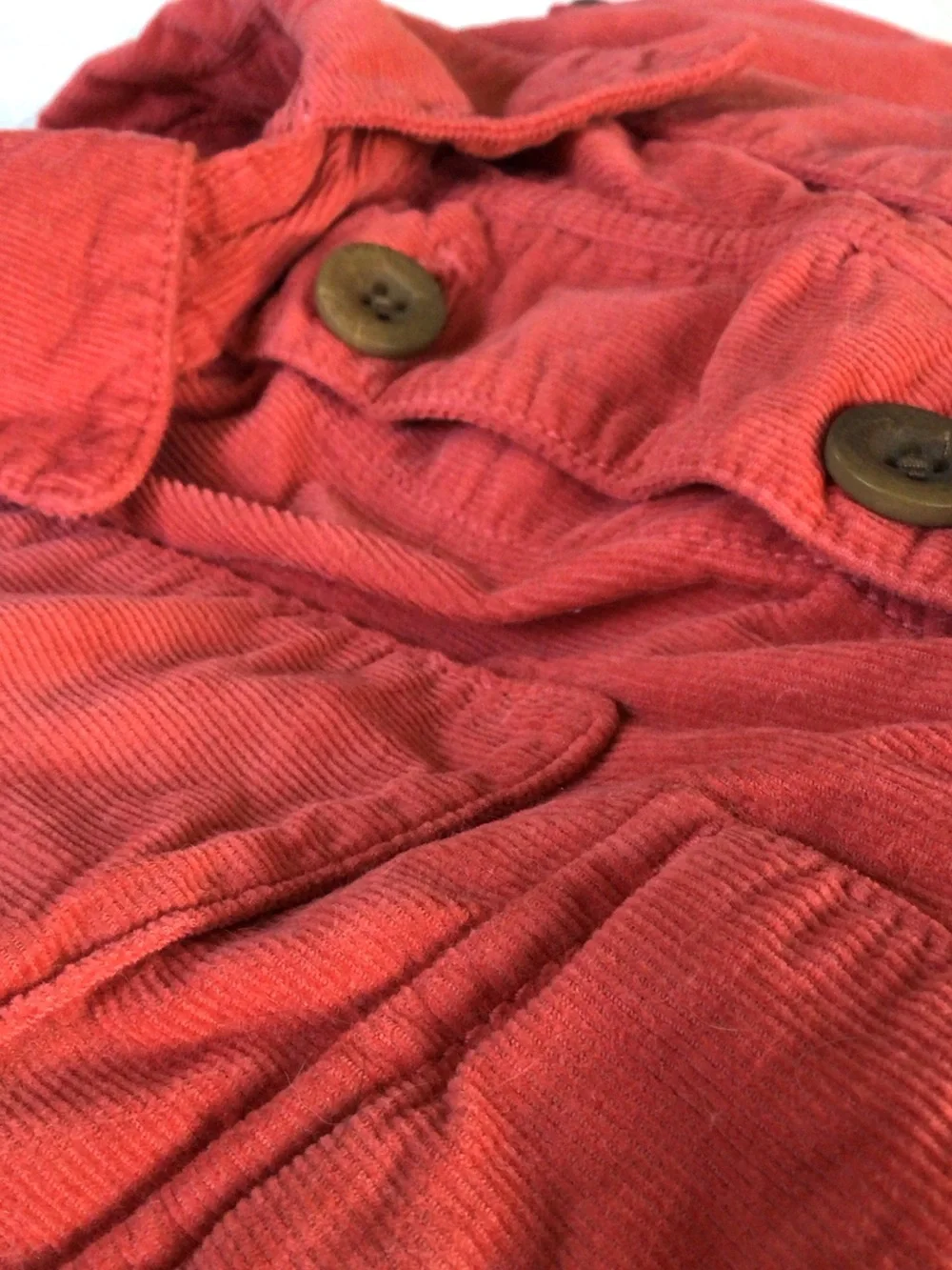 Barbour Collab with TOKITO Red Corduroy Button-Up Shirt L